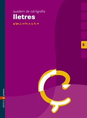 Lletres. Quadern de cal·ligrafia 5